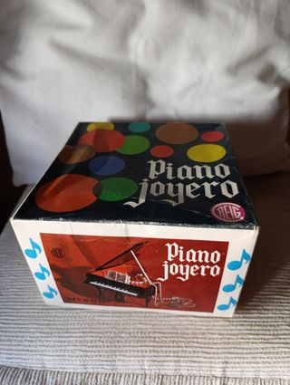 Joyero piano miniatura antiguo