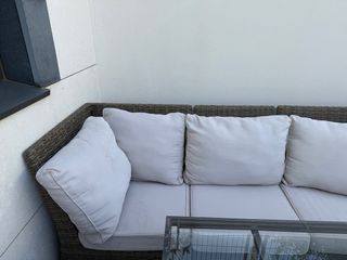 Sofá rinconera exterior + mesa
