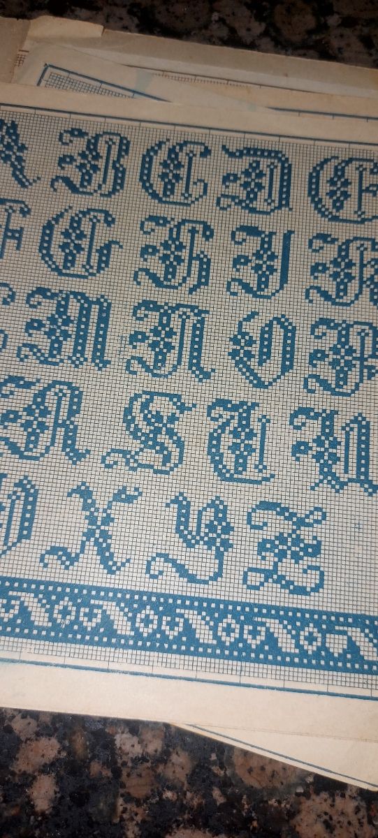 Vecchie foto ricamate