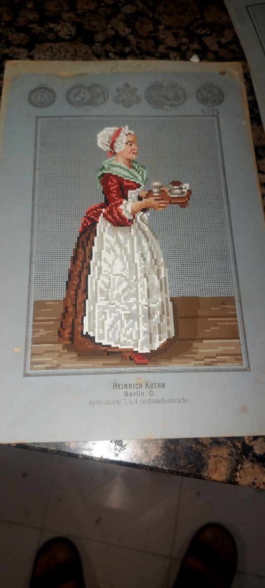 Vecchie foto ricamate