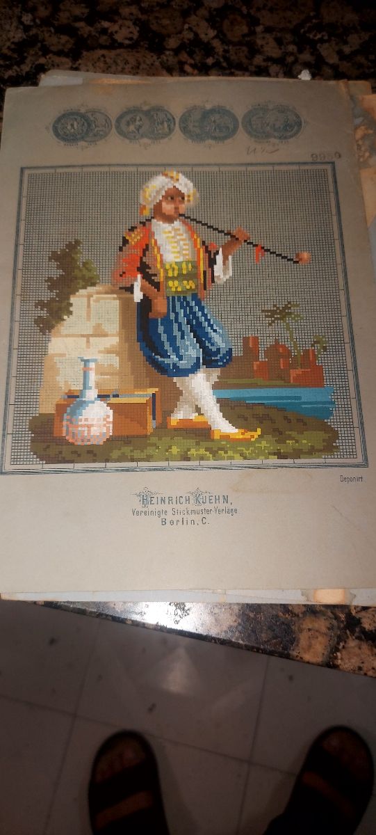 Vecchie foto ricamate