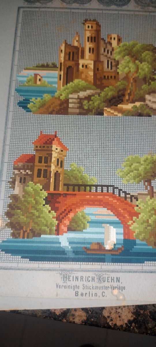 Vecchie foto ricamate