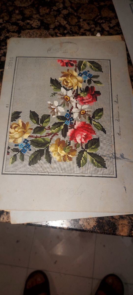 Vecchie foto ricamate