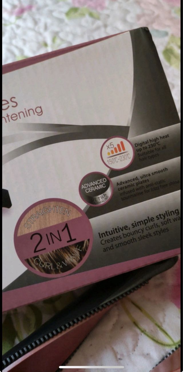 Plancha rizadora Curl&Straight