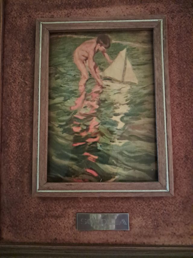 Cuadro decorativo con marco de madera