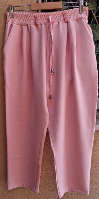 Traje chaqueta rosa mujer