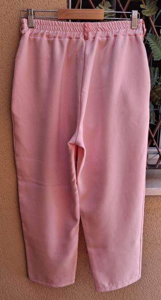 Traje chaqueta rosa mujer