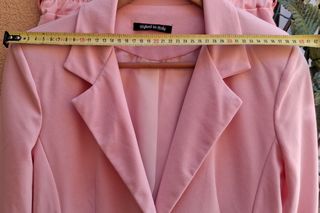 Traje chaqueta rosa mujer