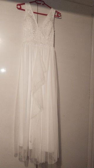 Sandalias cuña M·Dama blancas