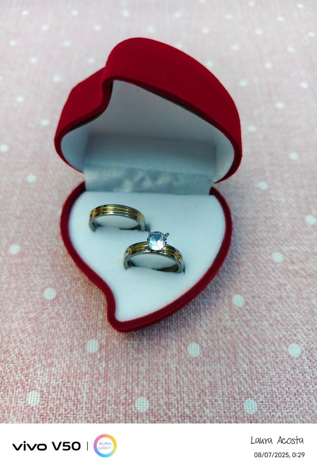 Anillos Compromiso - Oro y Plata