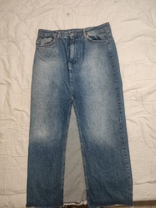 Falda vaquera larga azul