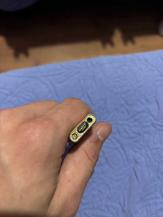 2 mecheros antiguos dorados