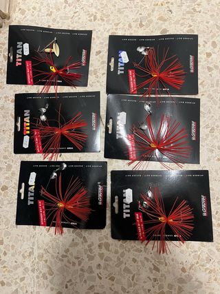 Lote 6 Spinnerbaits Titan