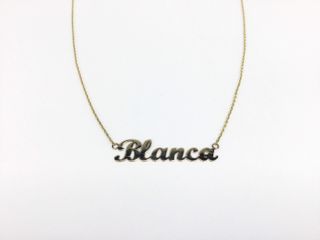 cadena oro 9k con piedra con circonita 22.5cm