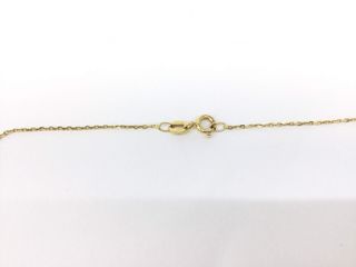 cadena oro 9k con piedra con circonita 22.5cm