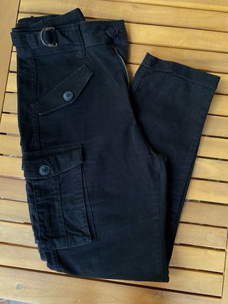 Pantalón cargo Bershka negro