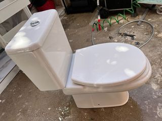 Inodoro porcelana blanco