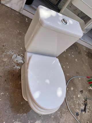 Inodoro porcelana blanco