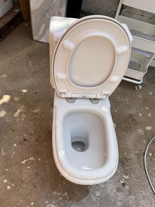 Inodoro porcelana blanco