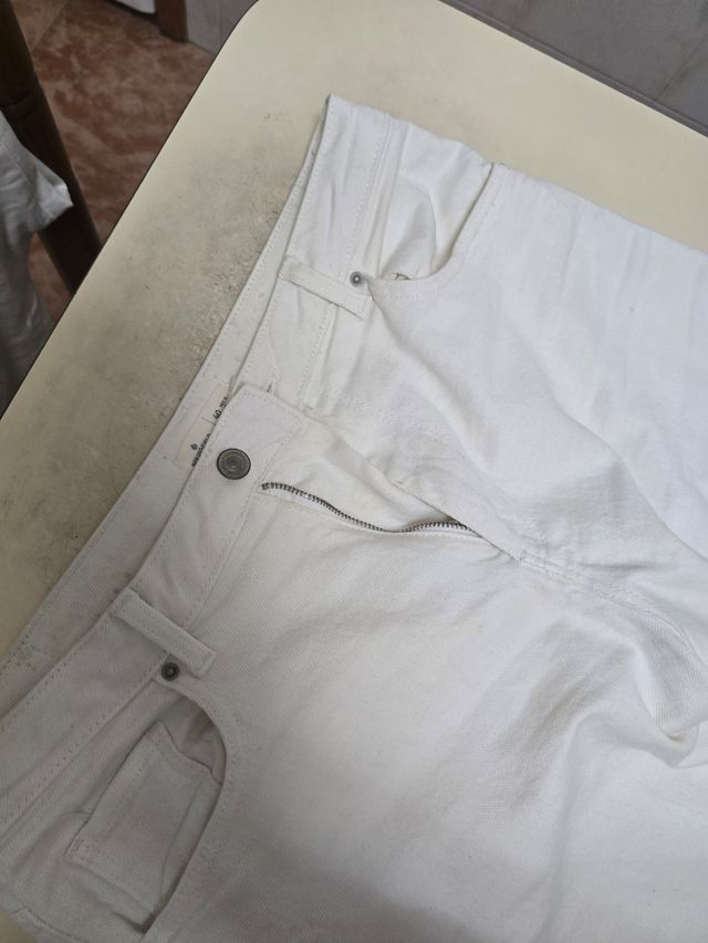 Pantalones blancos mujer anchos