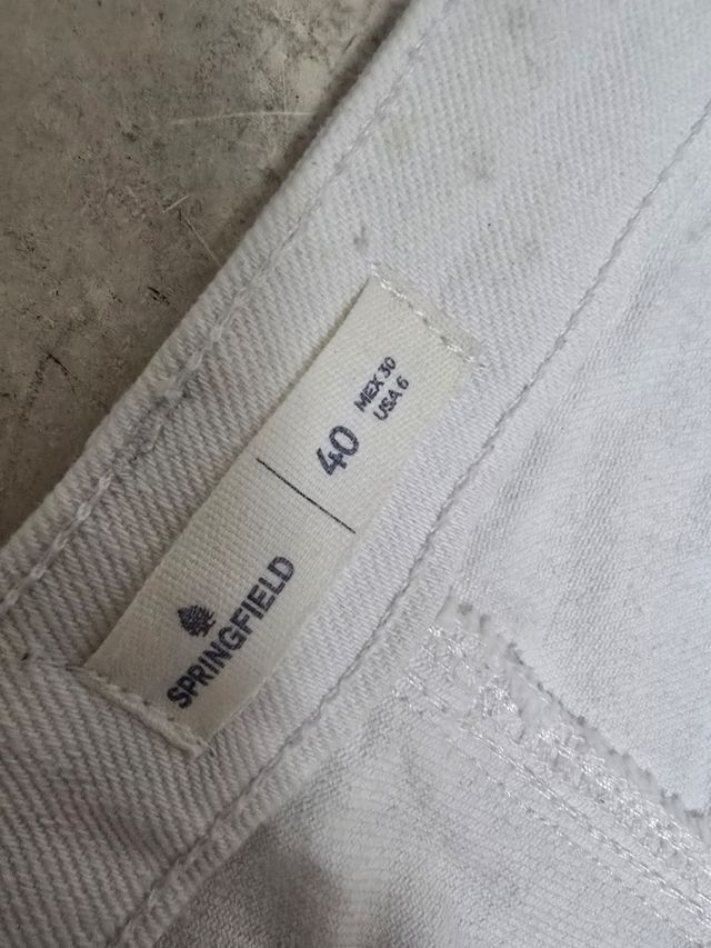 Pantalones blancos mujer anchos