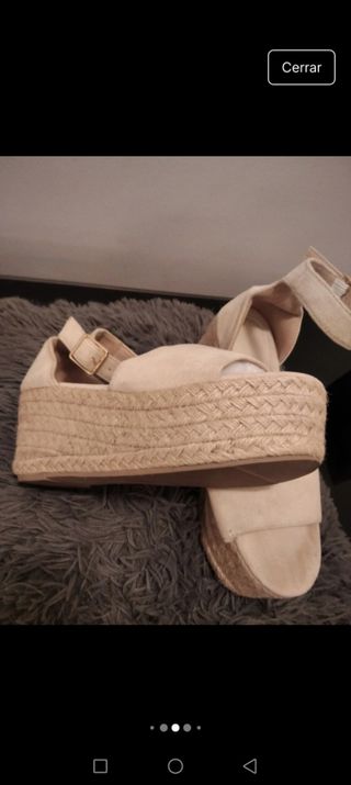Sandalias Plataforma Esparto 

