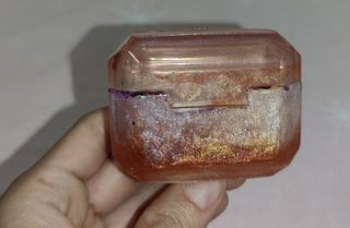 Custodia AirPods rosa glitter