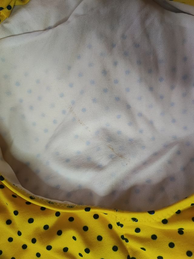 Bañador lunares amarillo-negro