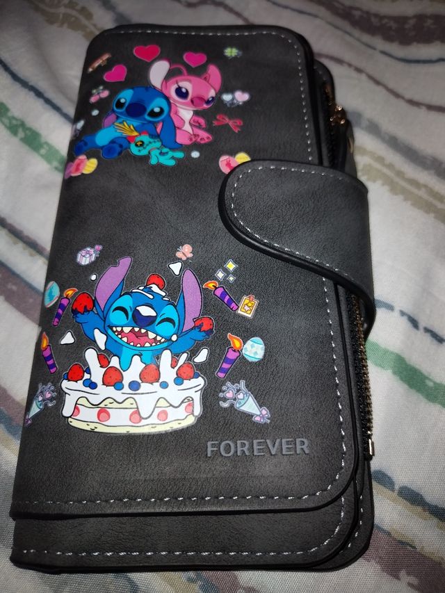 Monedero Stitch Disney - Gris