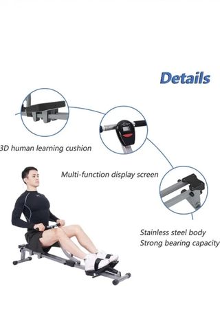 Máquina remo compacta ejercicio