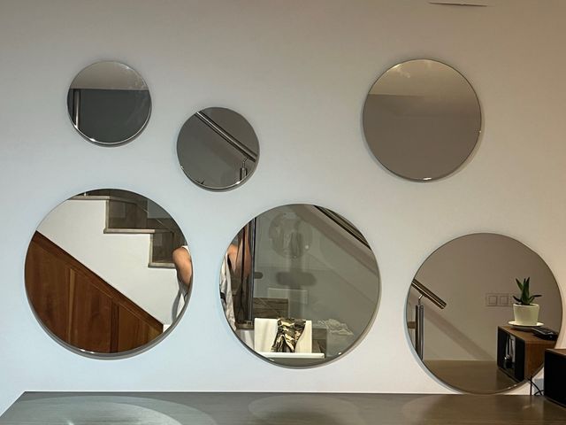 conjunto 6 espejos redondos