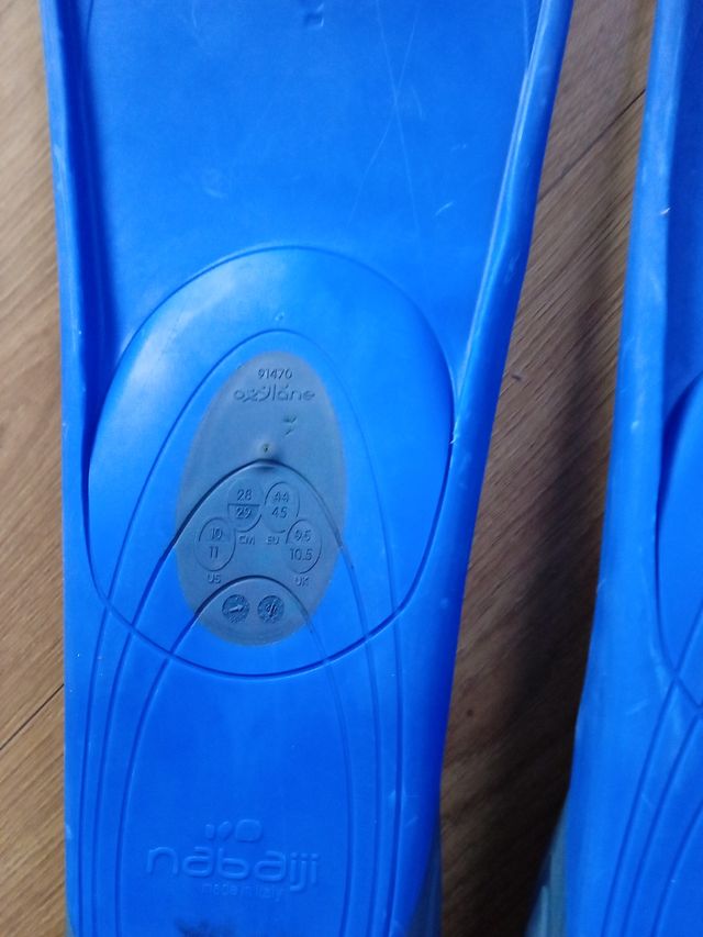 Aletas natación y buceo Decathlon 44 Nabaiji