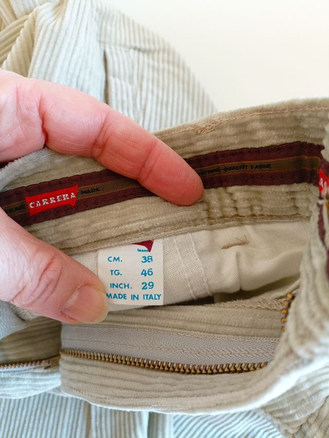 Pantaloni Cotone Beige