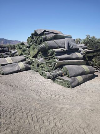 Cesped artificial reciclado