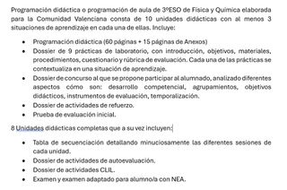 PROGRAMACIÓND DIDÁCTICA FyQ 3ESO C.Valenciana