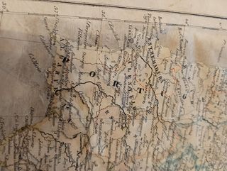 Mappa antica Spagna Portogallo 1823