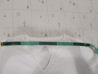 Blusa blanca túnica talla XL
