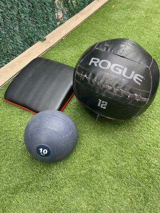 Equipamiento fitness: Rueda equilibrio, balones me