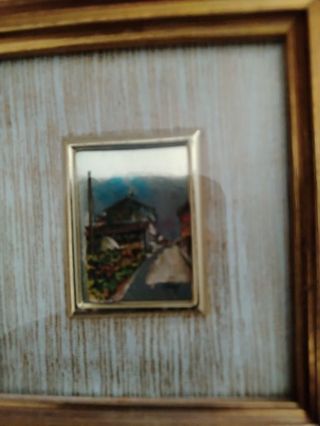 2 Litografie Foglia Oro, Cornici Oro