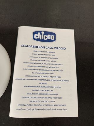 Calienta biberones Chicco - viaje