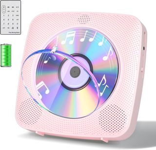 Reproductor CD Portátil Rosa