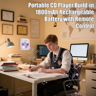 Reproductor CD Portátil Rosa