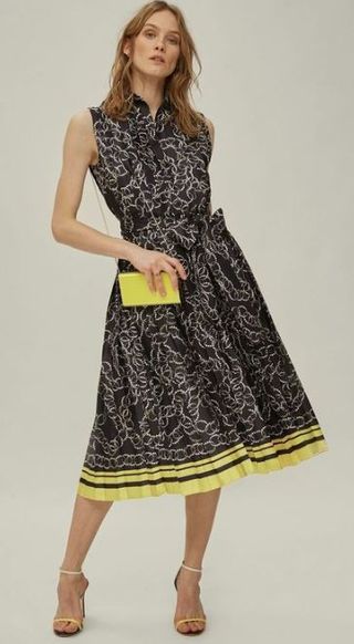 Vestido Carolina Herrera XS negro/amarillo