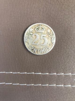 Moneda España 25 Céntimos 1925