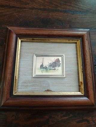 2 Litografie su foglia oro 23 Kt