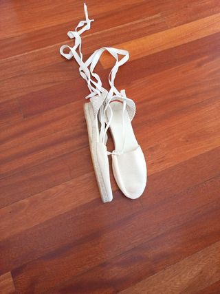 Alpargatas beige 41 - Cuña 2cm