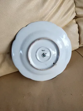 Piatto Ceramica Antica Capo di Monte, numerato