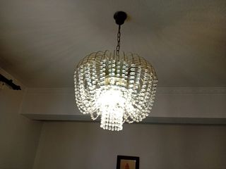 Elegante lámpara cristal - matrimonio