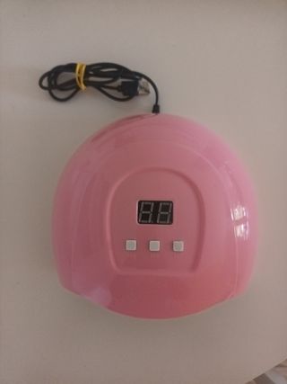 Secador de uñas LED rosa