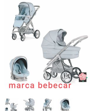 Cochecito Bebecar Silla Paseo 3 piezas